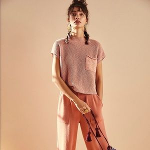 FREE PEOPLE freya sweater set size small in sweetheart savannah